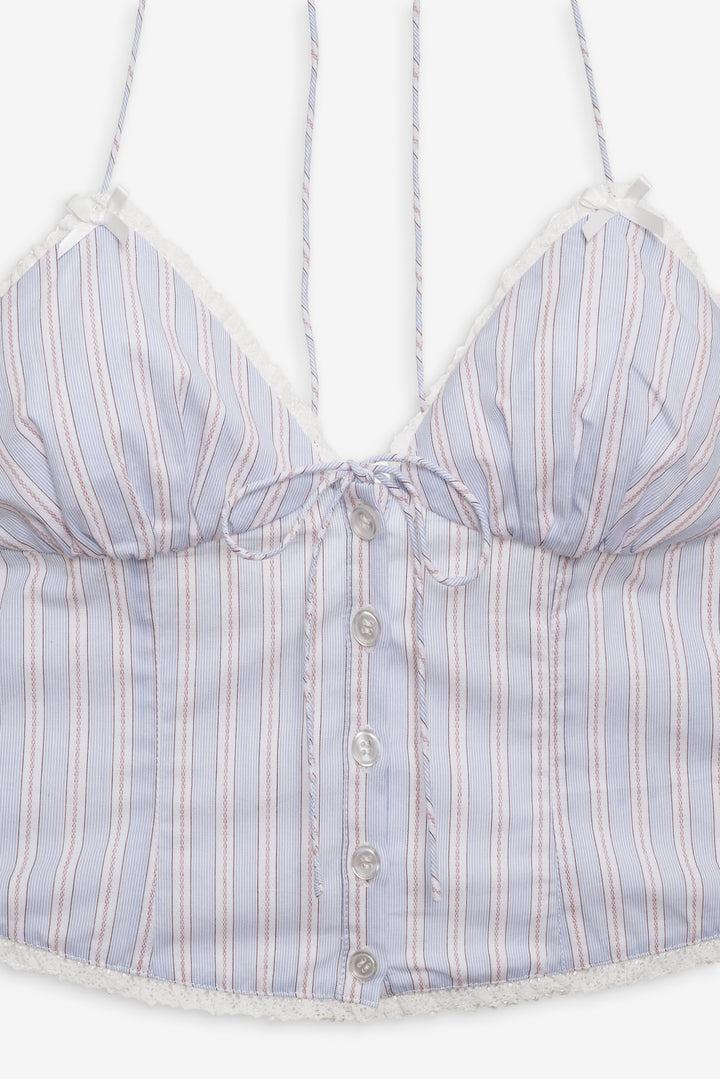 Lakeside Stripe Top — Blue Product Image