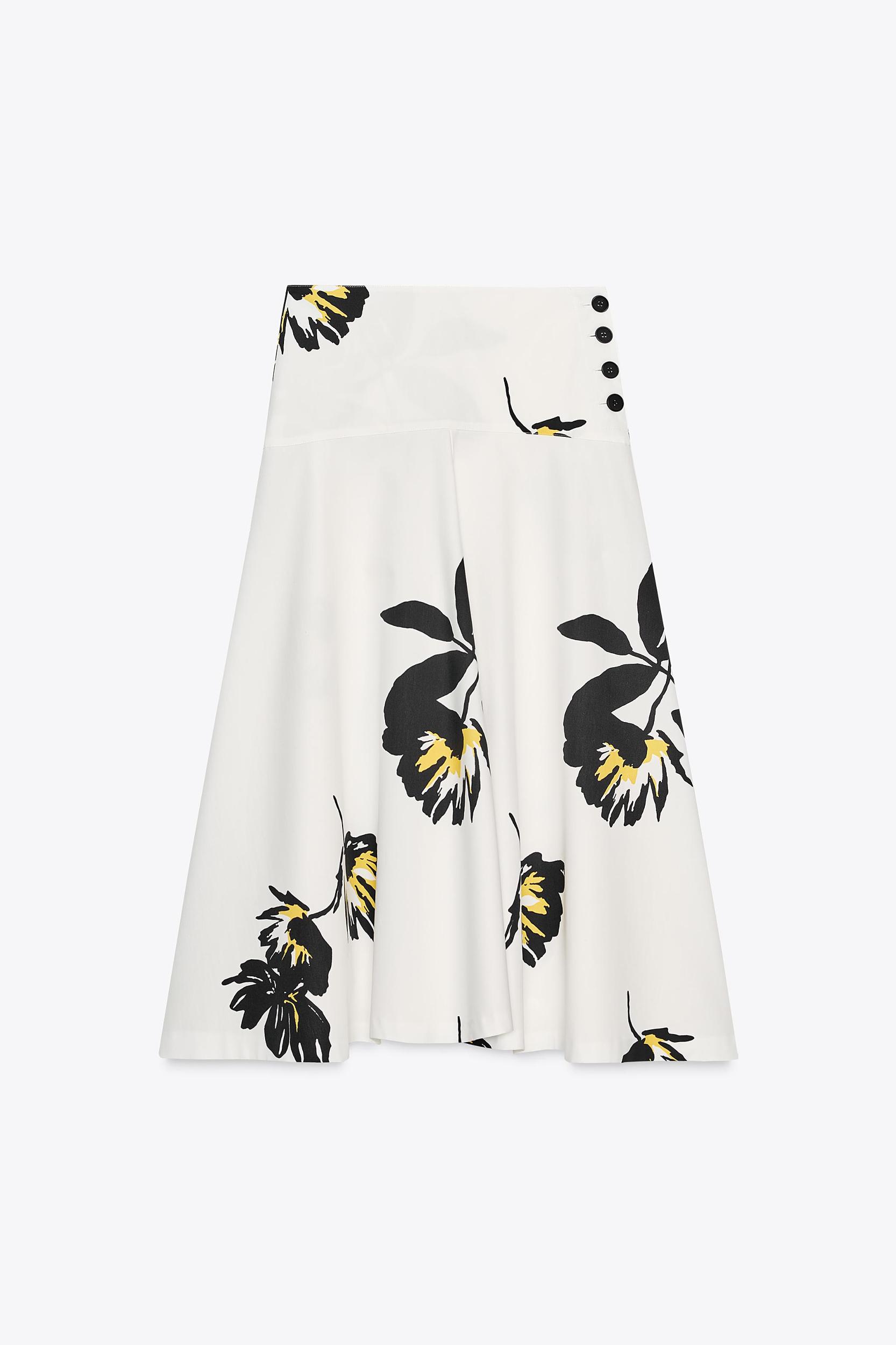 ZW COLLECTION PRINTED MIDI SKIRT Product Image