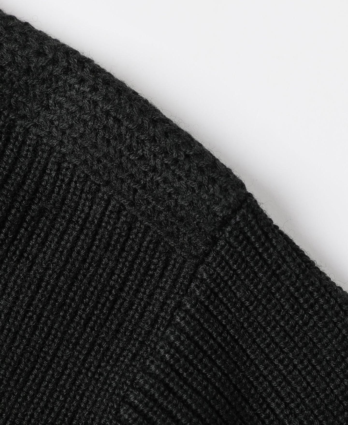 US Army High Neck Wool Sweater - Black Product Image