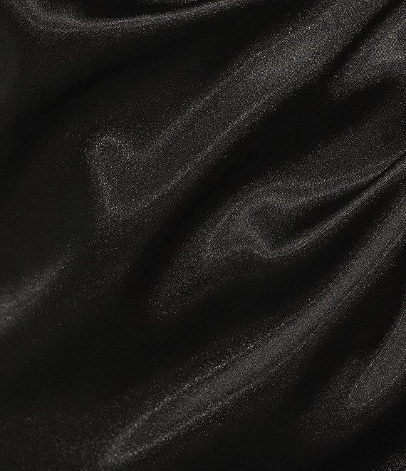 GB Social Cowl Halter Neck Satin Mini Dress Product Image