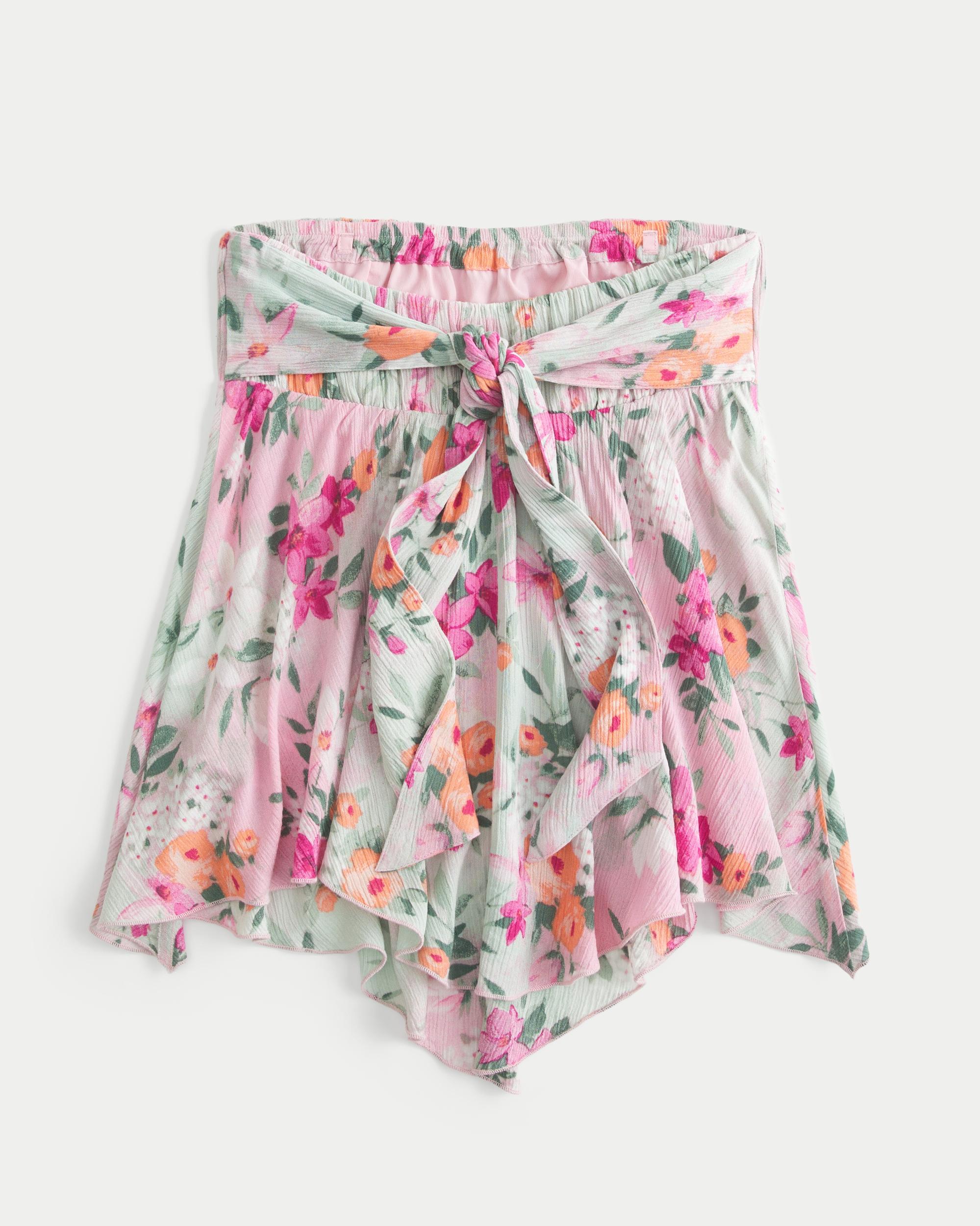 Strapless Handkerchief Hem Top Product Image