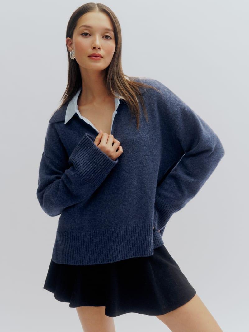 Sawyer Oversized Cashmere Polo Product Image