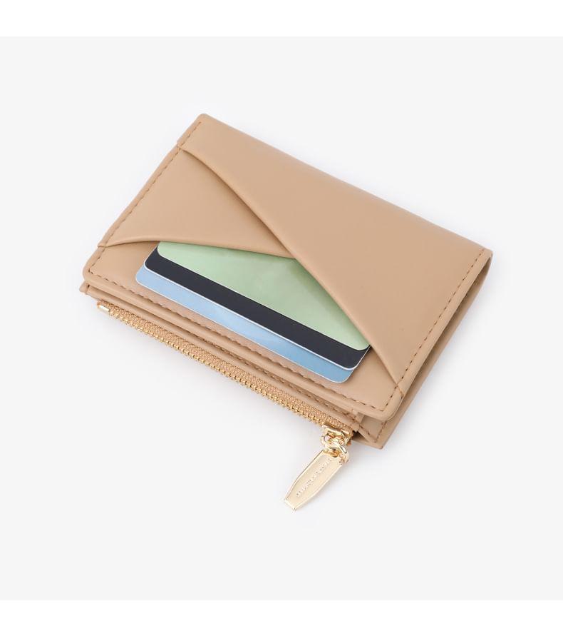 Lettering Faux Leather Card Holder Product Image