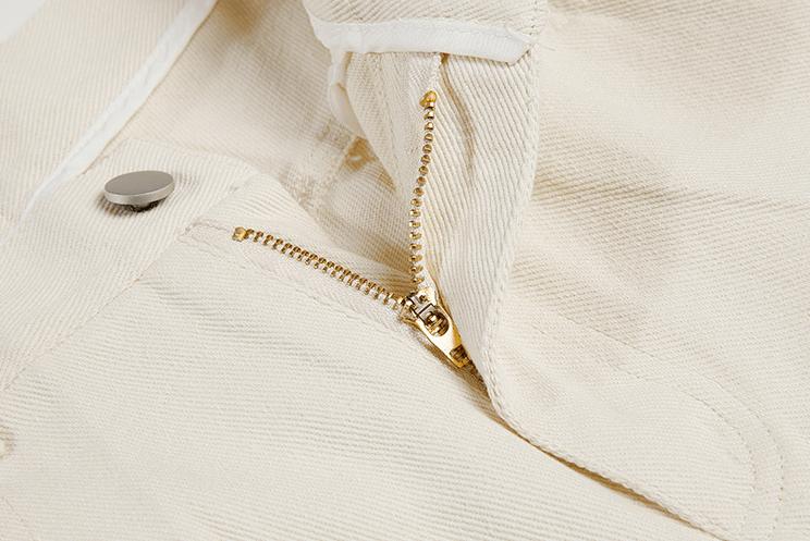 RT No. 3467 DARK CREAM STRAIGHT JEANS Product Image