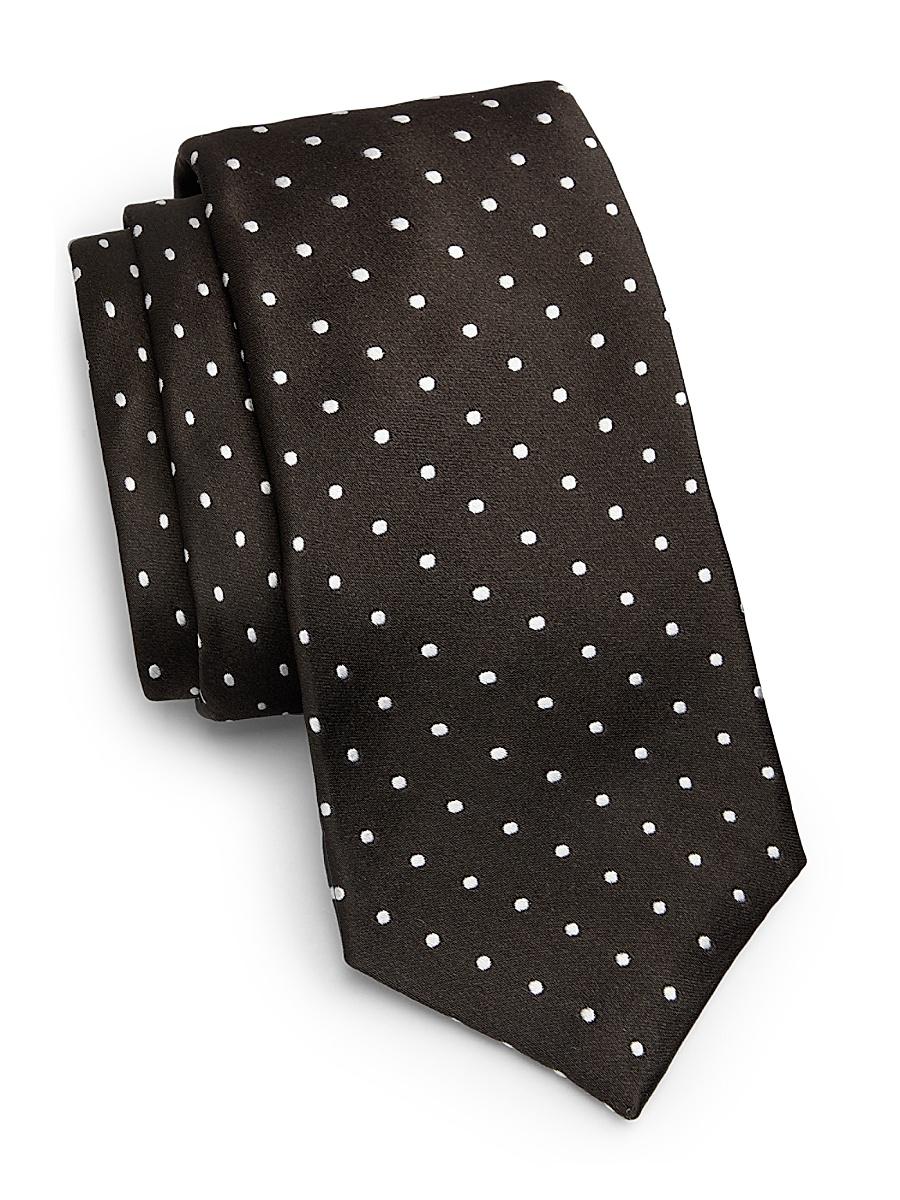 Mens Polka Dot Silk Tie Product Image