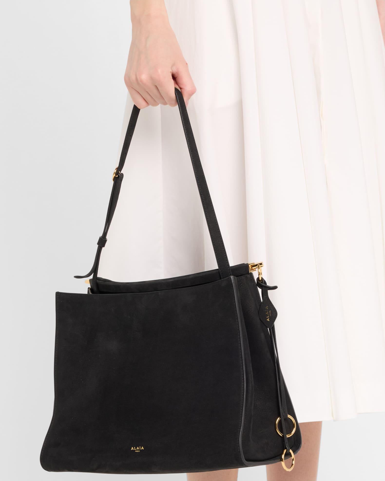 Le Click Medium Square Tote Bag in Nubuck Leather Product Image