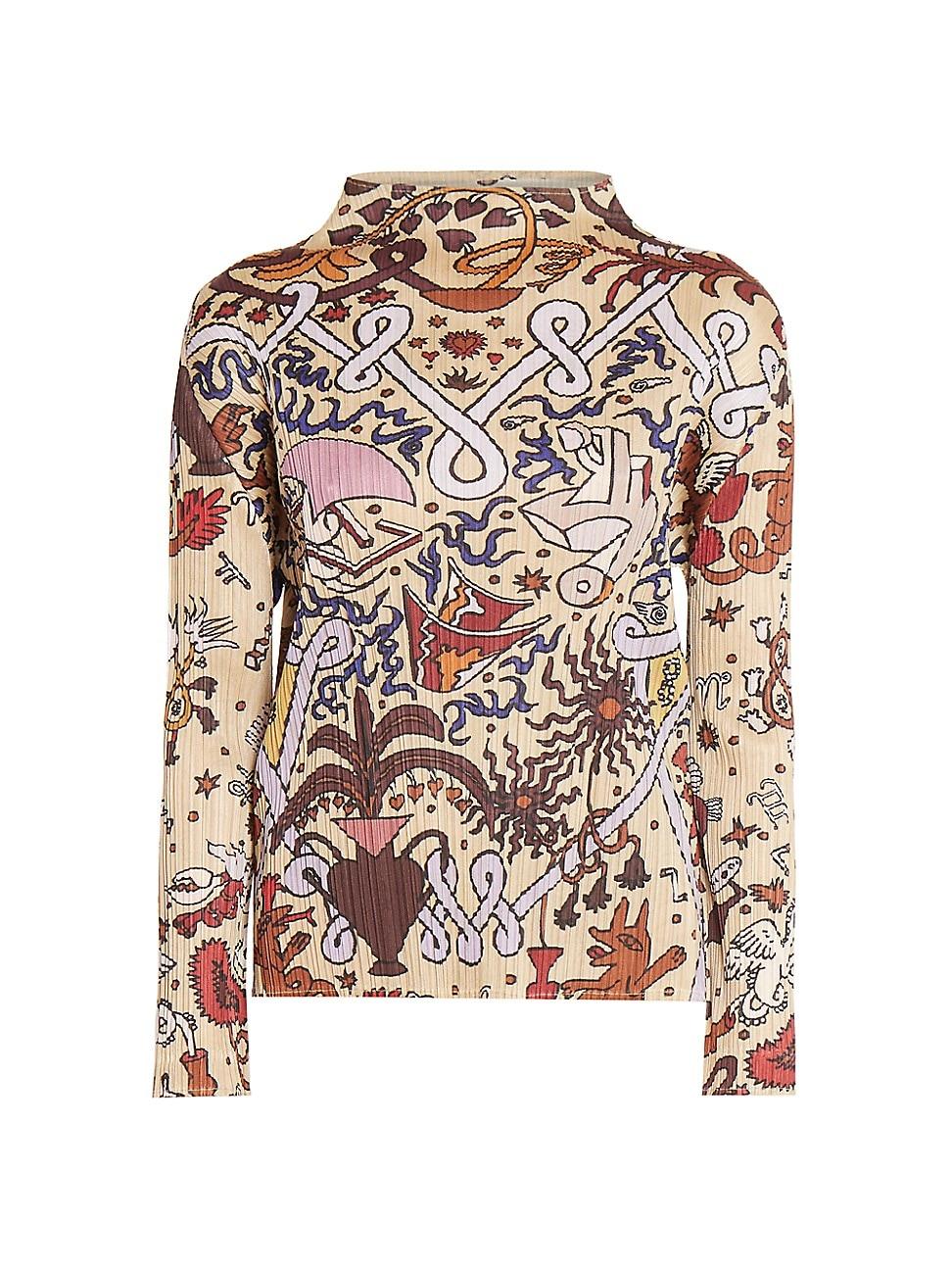 Womens Interplanetary Funnel Neck Top Product Image