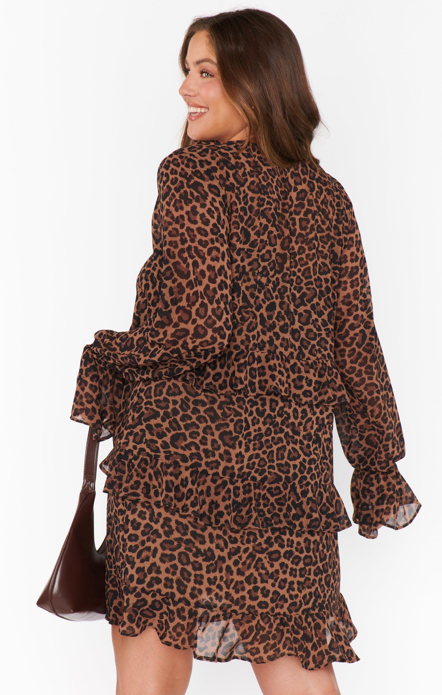 Fleetwood Mini Dress ~ Leopard Latte Product Image