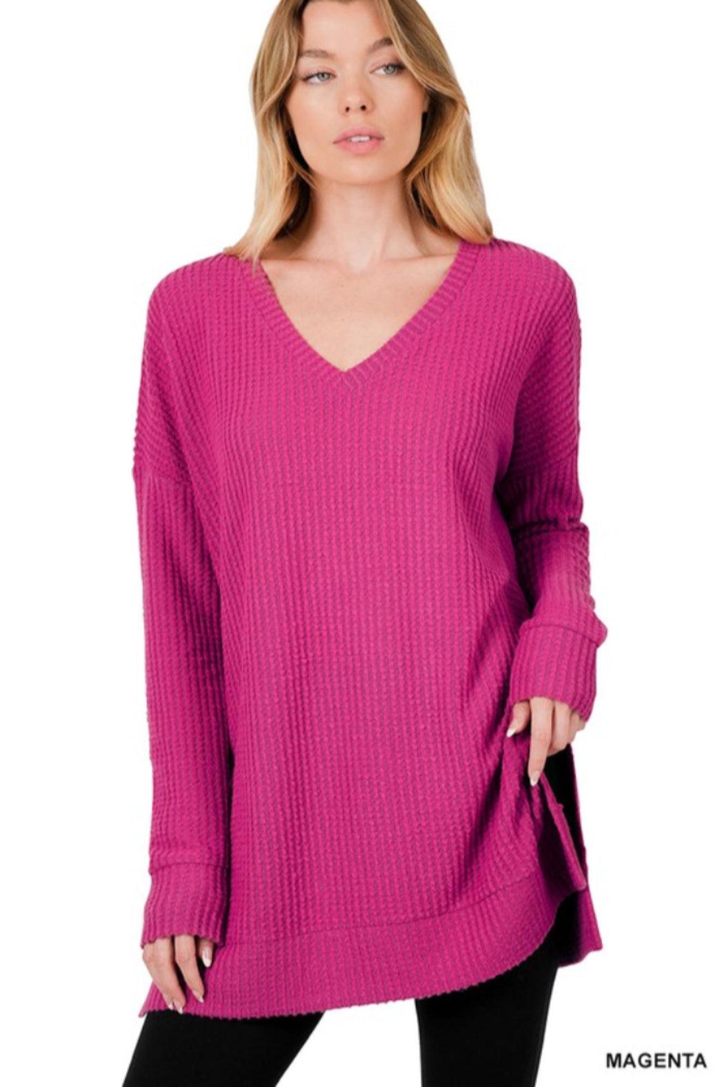 V Neck Sweater Product Image