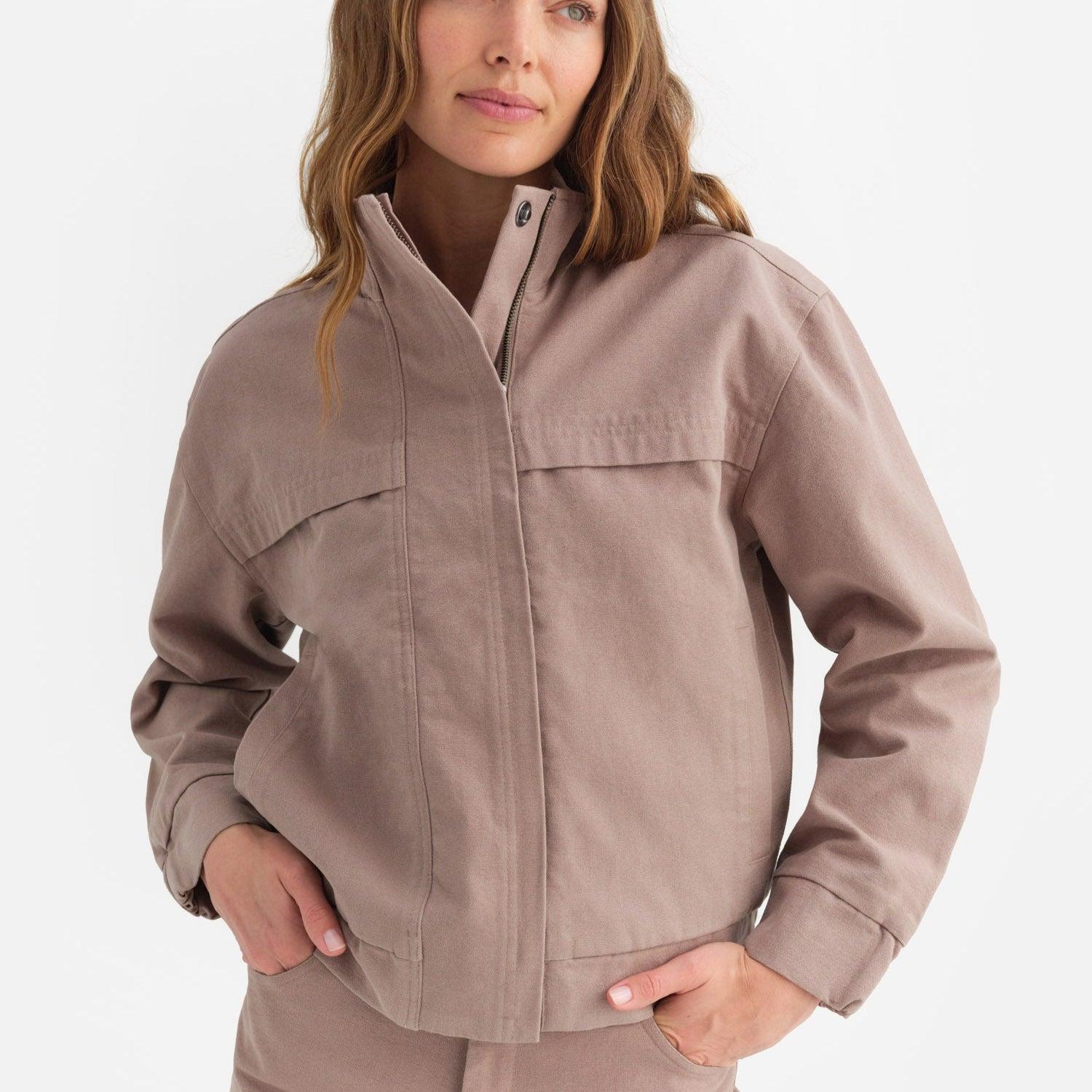 Organic Cotton Canvas Flight Jacket Female Product Image