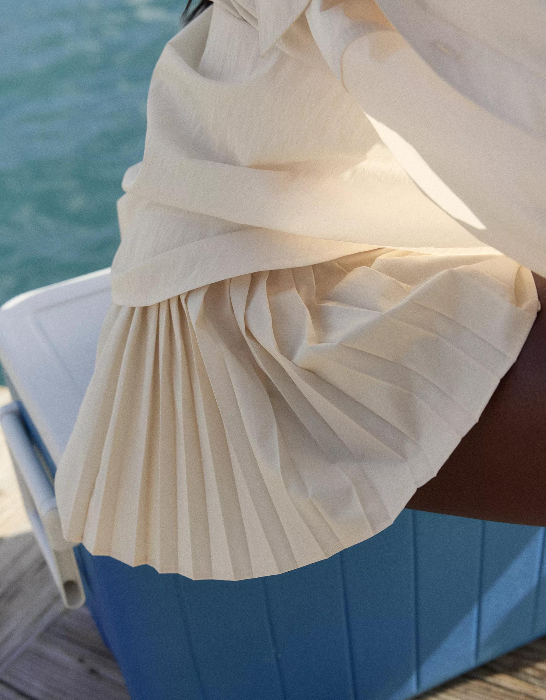 OFFLINE By Aerie Real Me Pleated Flowy Short Product Image