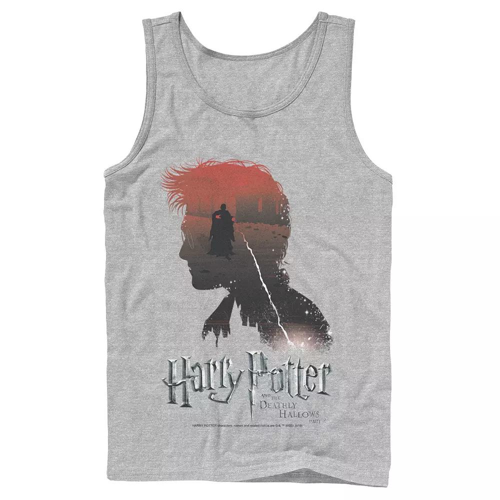 Men's Harry Potter Deathly Hallows Voldemort Silhouette Fill Tank Top,  Product Image