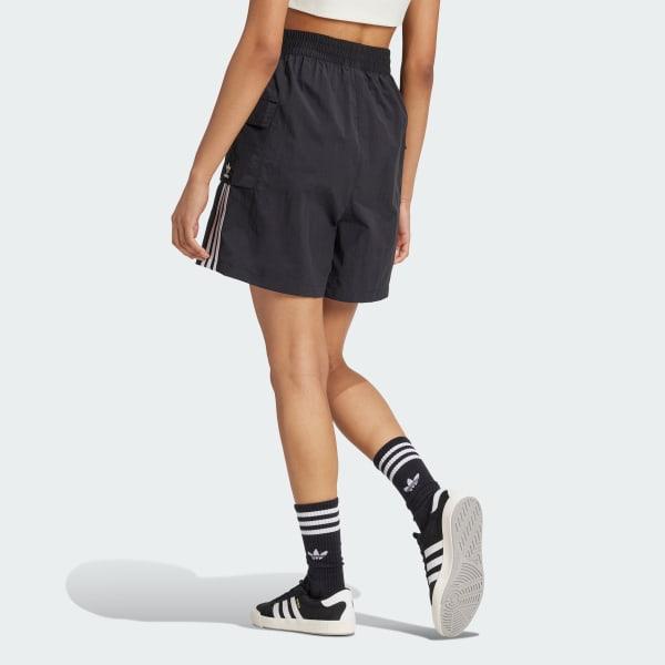adidas Adicolor Cargo Shorts Black XL Womens Product Image