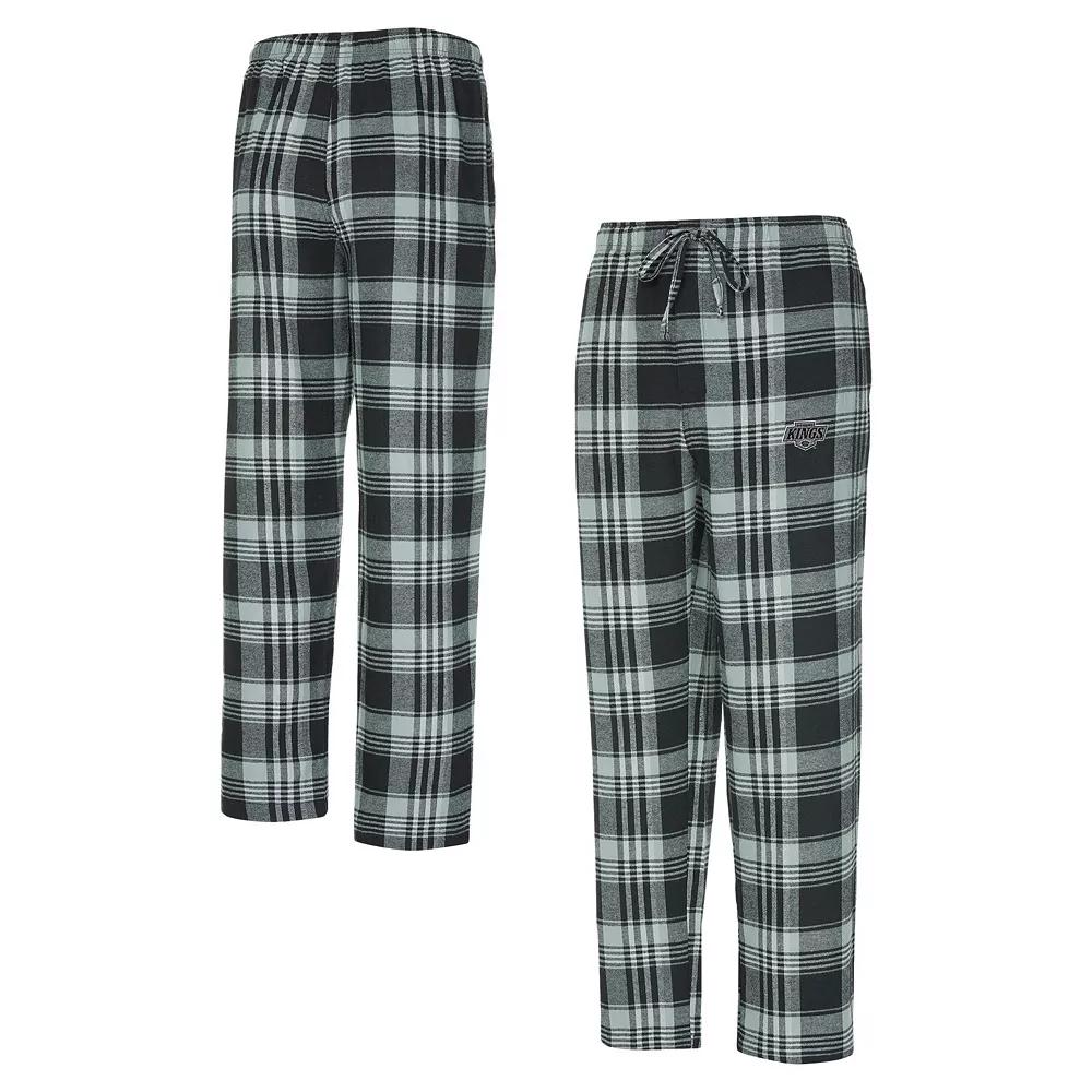 Men's Concepts Sport Black/Gray Los Angeles Kings Region Flannel Sleep Pants,  Product Image