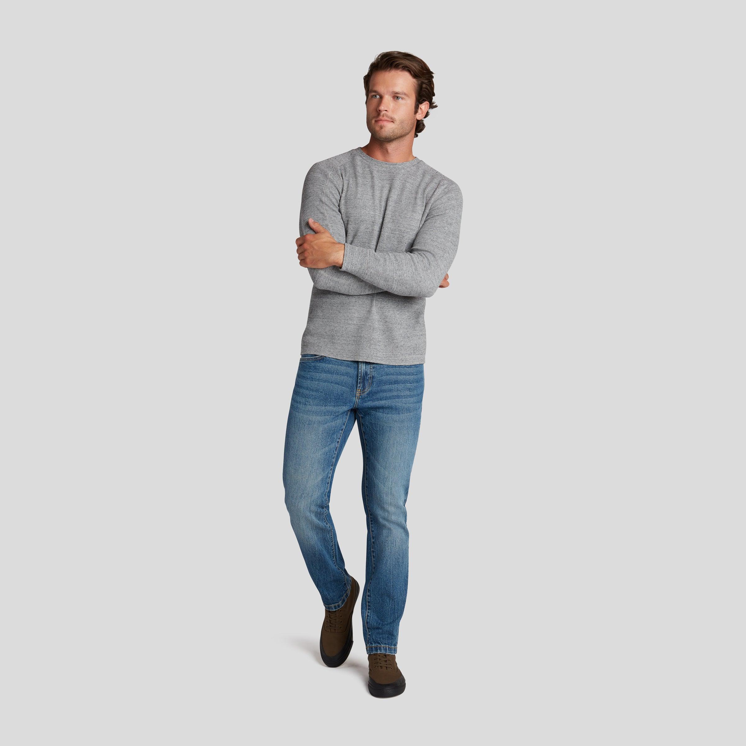 New Spencer Waffle Crew - Gray Marl Product Image