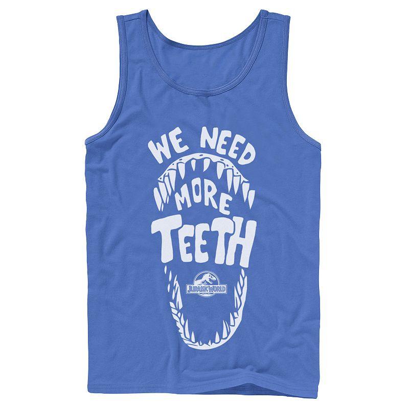 Men's Jurassic World We Need More Teeth Graphic Tank Top,  Product Image
