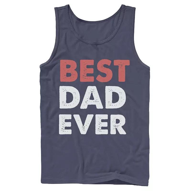 Men's Father's Day Best Dad Ever Status Tank Top,  Product Image