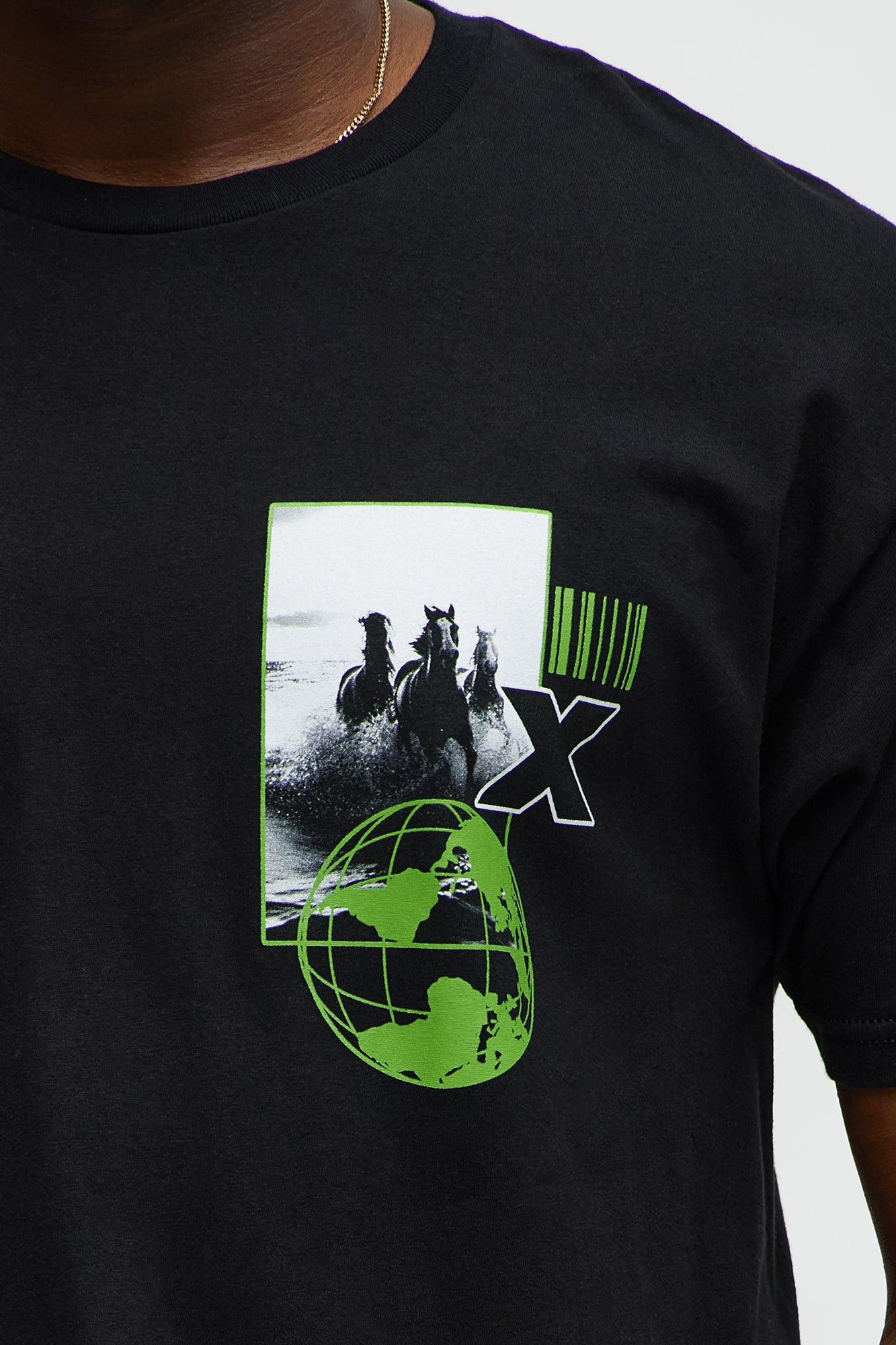 The Wild World Stampede Short Sleeve Tee - Black Male Product Image