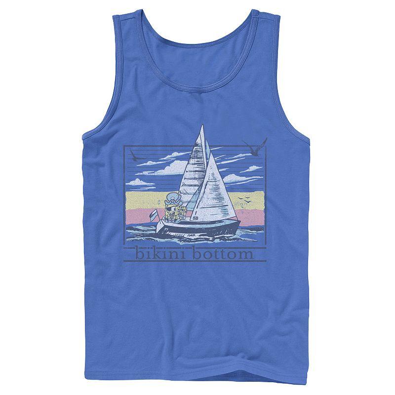 Men's Nickelodeon SpongBob SquarePants Sail Ship Tank Top,  Product Image
