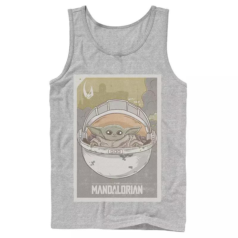 Men's Star Wars The Mandalorian The Child aka Baby Yoda Poster Tank Top,  Product Image