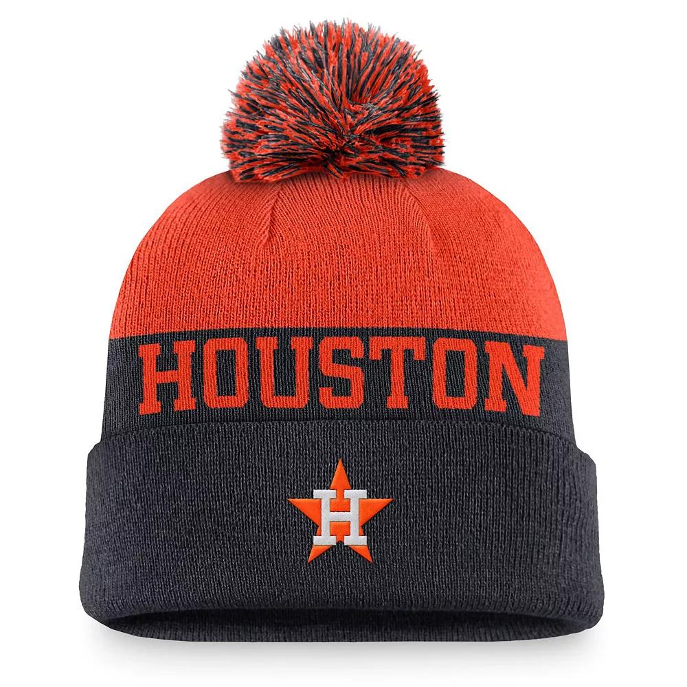 Houston Astros Rewind Peak Men's Nike MLB Cuffed Pom Beanie Product Image