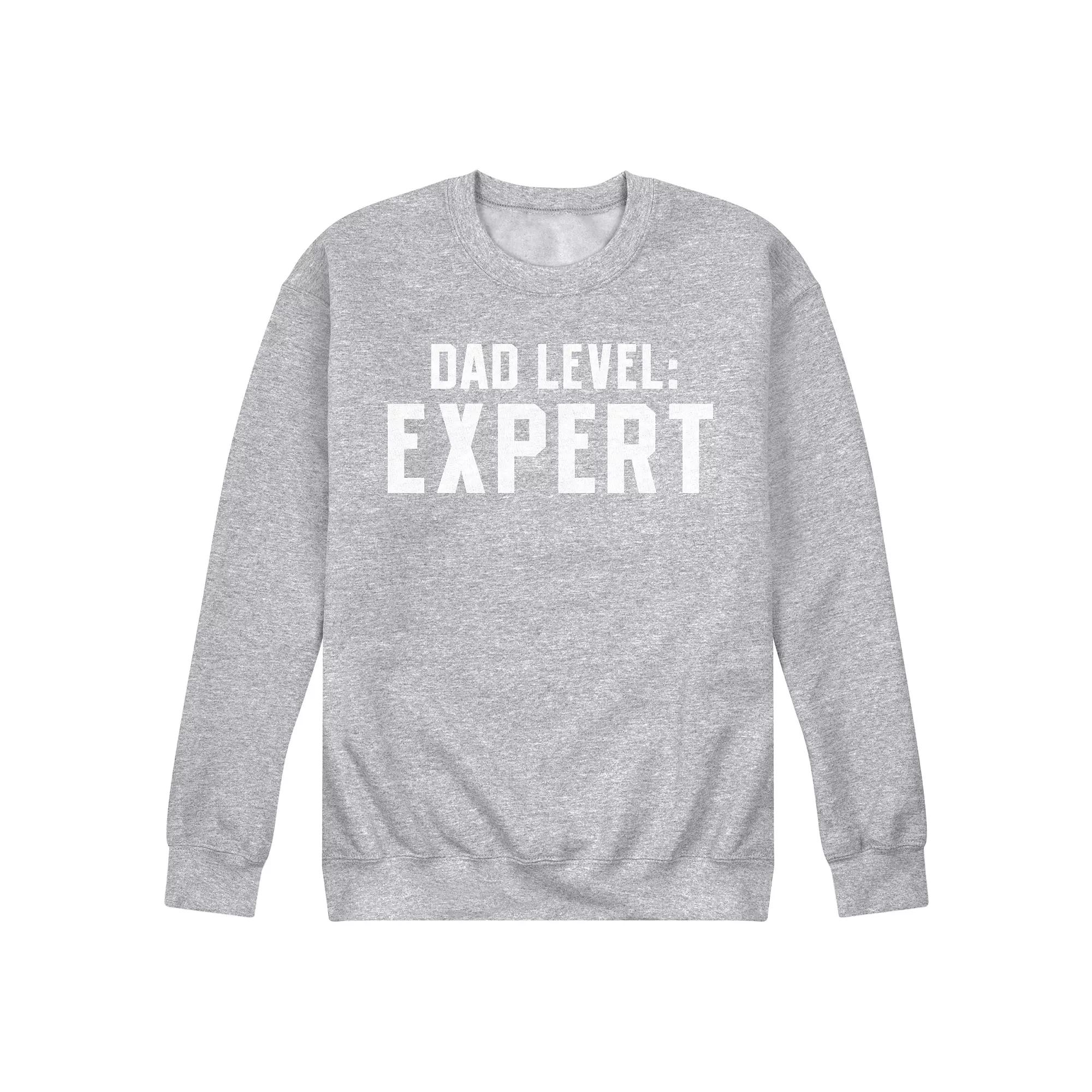 Men's Dad Level Expert Fleece Sweatshirt,  Product Image