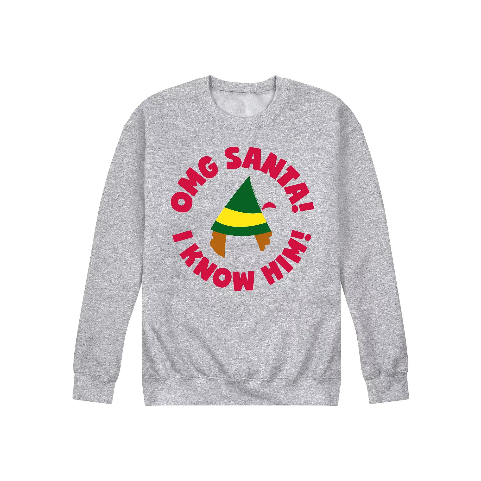 Men's Elf OMG Santa Fleece,  Product Image