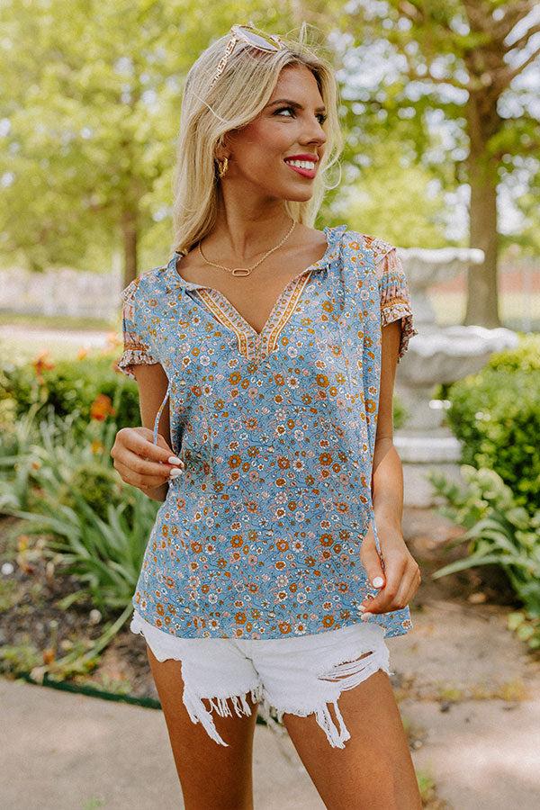 Cute And Coasting Floral Shift Top Product Image