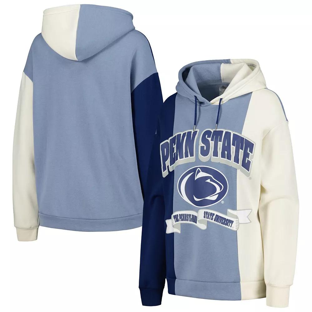 Women's Gameday Couture Navy Penn State Nittany Lions Hall of Fame Colorblock Pullover Hoodie, Size: Medium, Blue Product Image