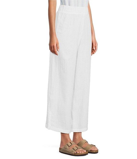 L.L.Bean Cloud Gauze Elastic Band Wide Leg Pants Product Image