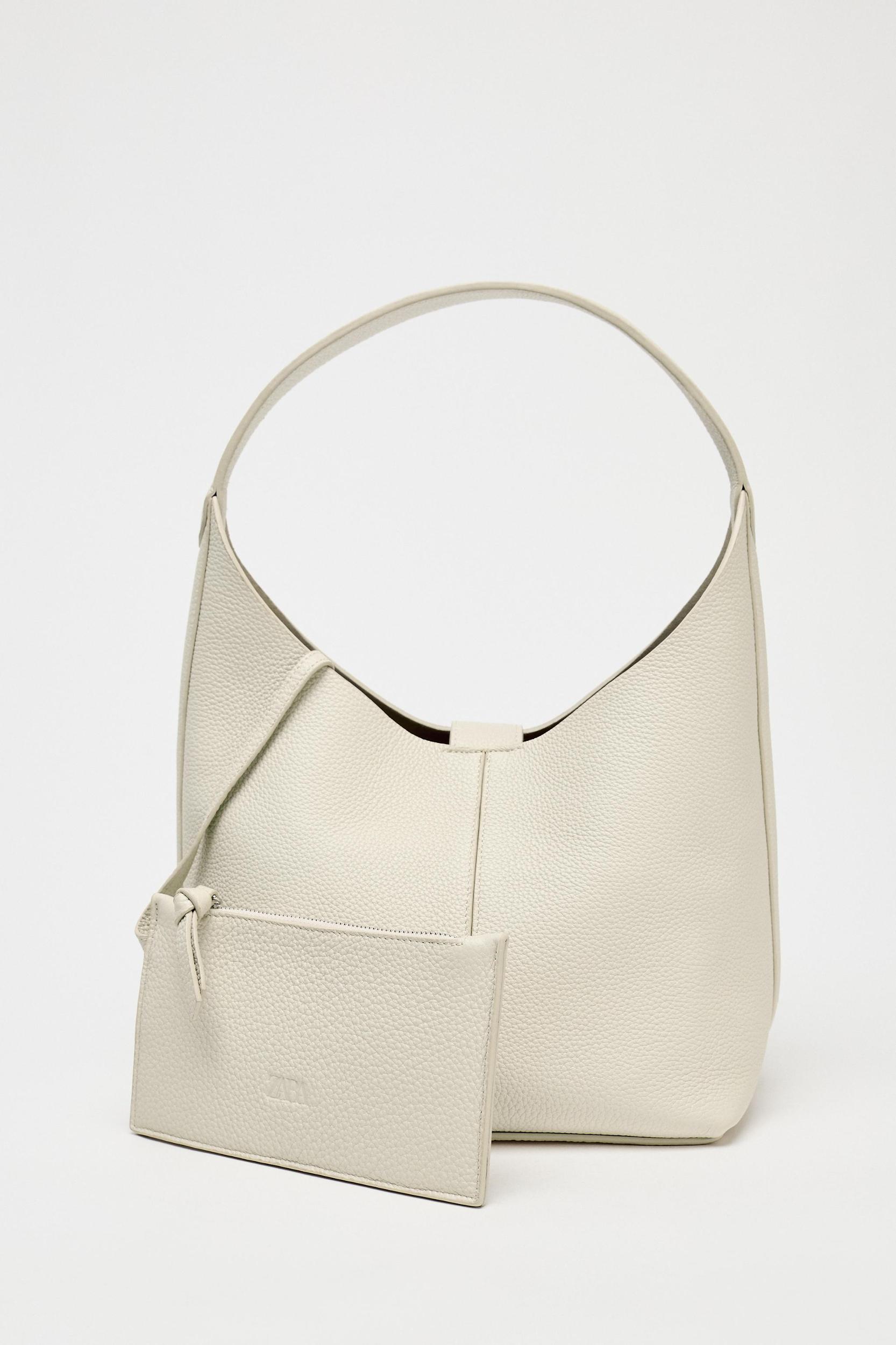 GRAINED LEATHER BUCKET BAG Product Image