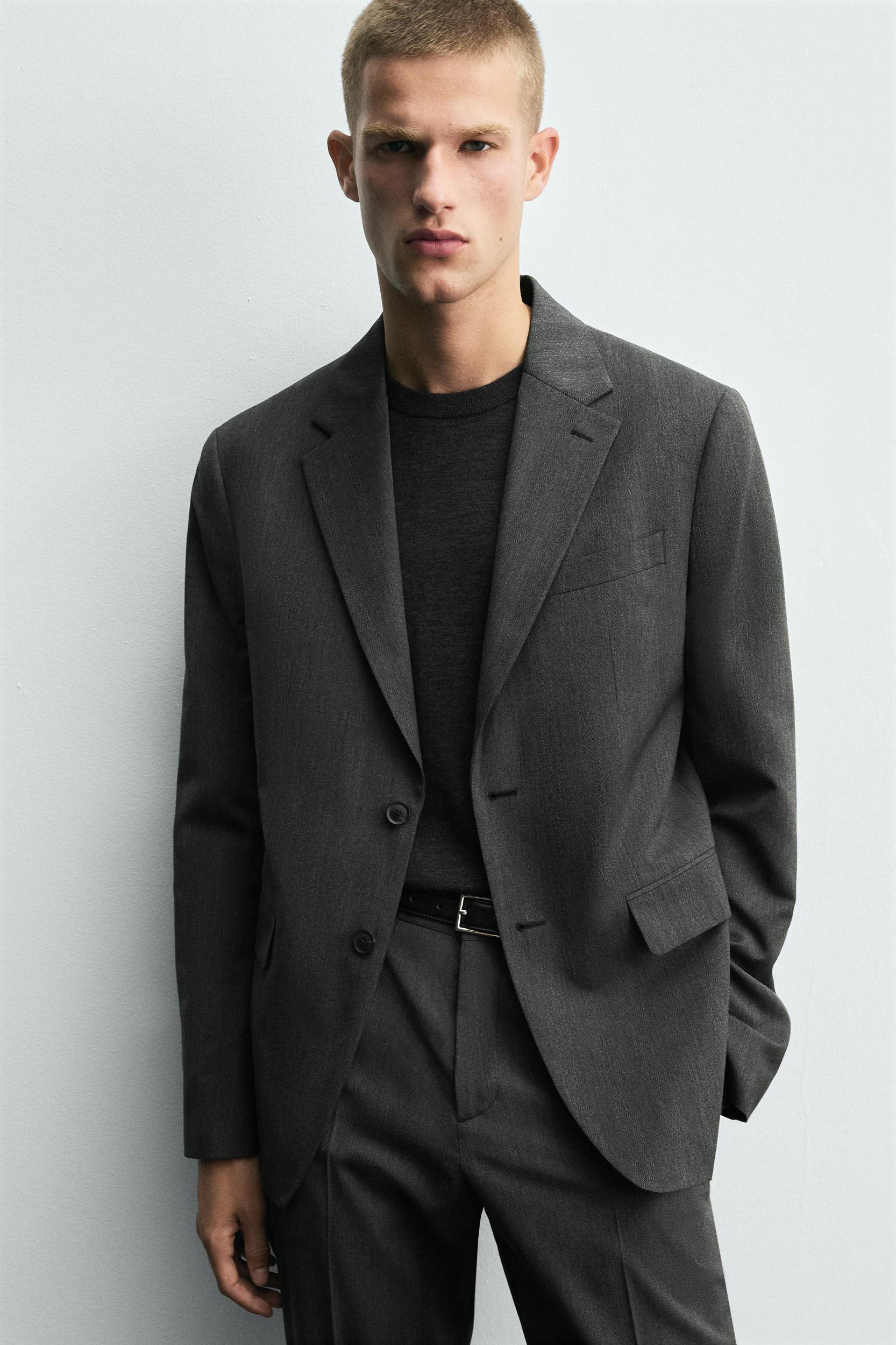 HERRINGBONE SUIT BLAZER Product Image