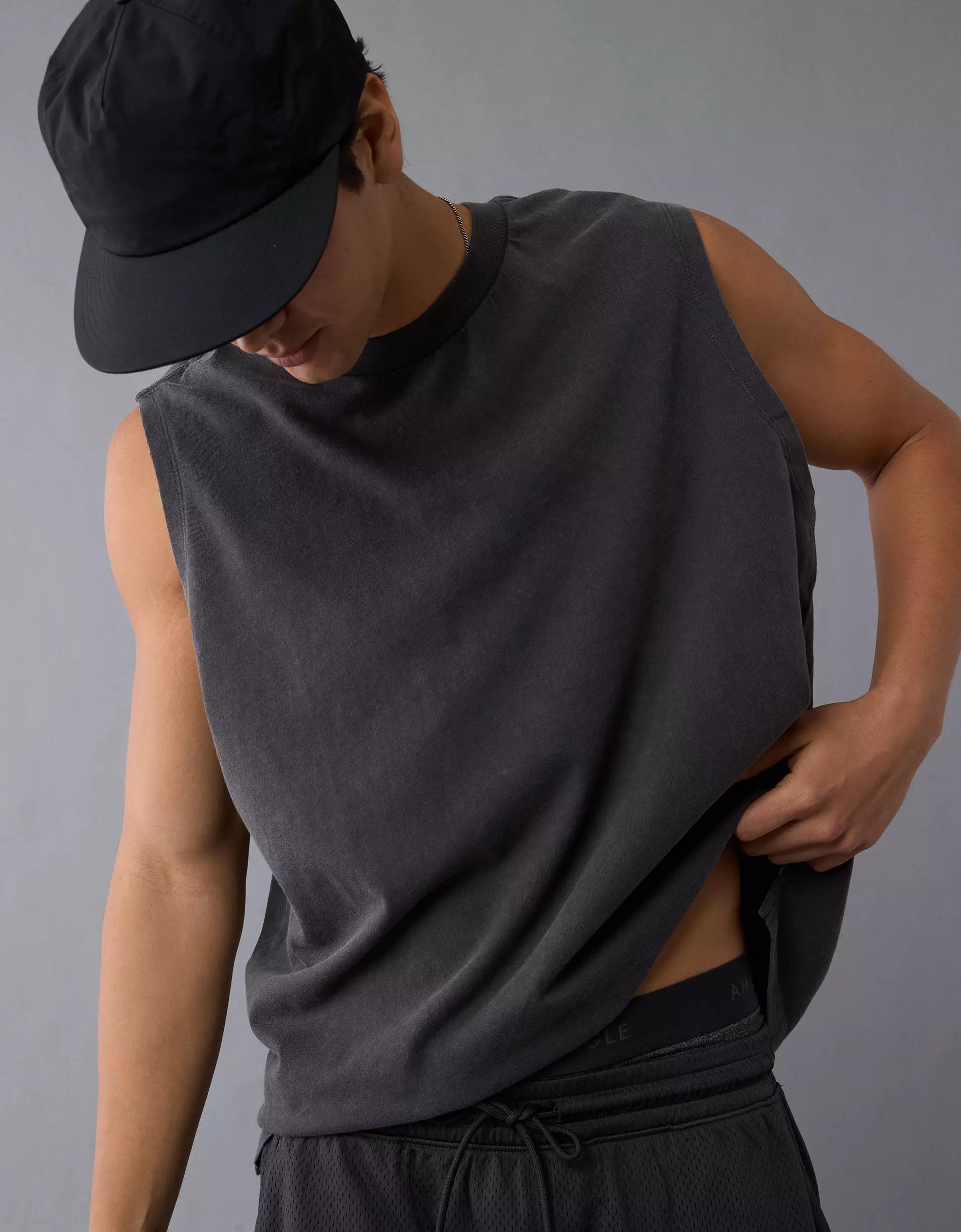 AE Boxy Sueded Jersey Tank Top Product Image