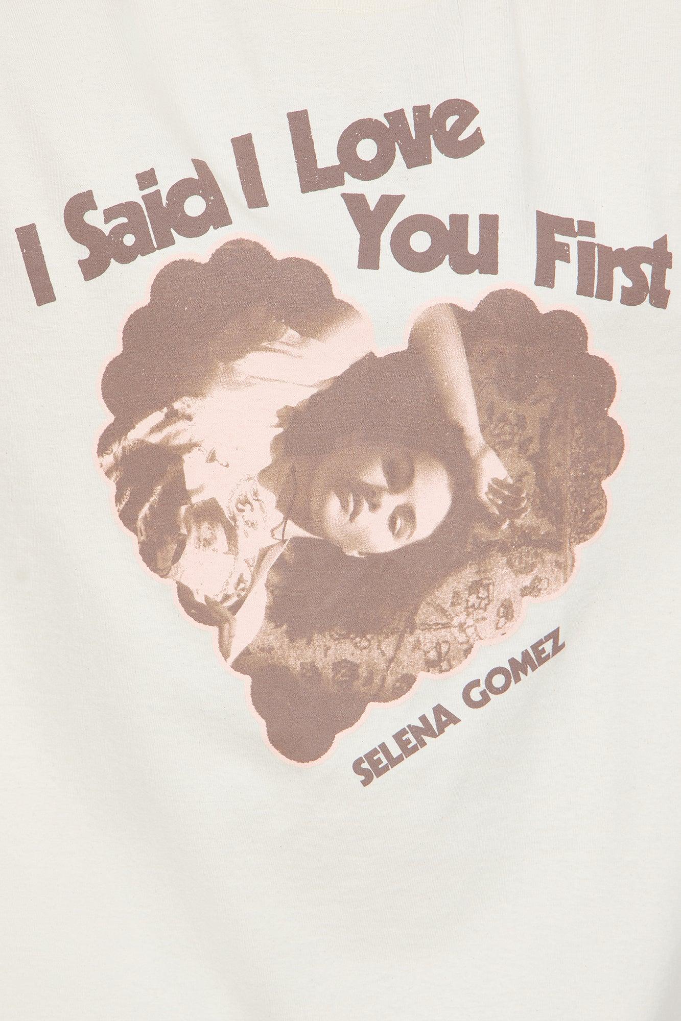 Selena Gomez Oversized Tee - Natural Female Product Image