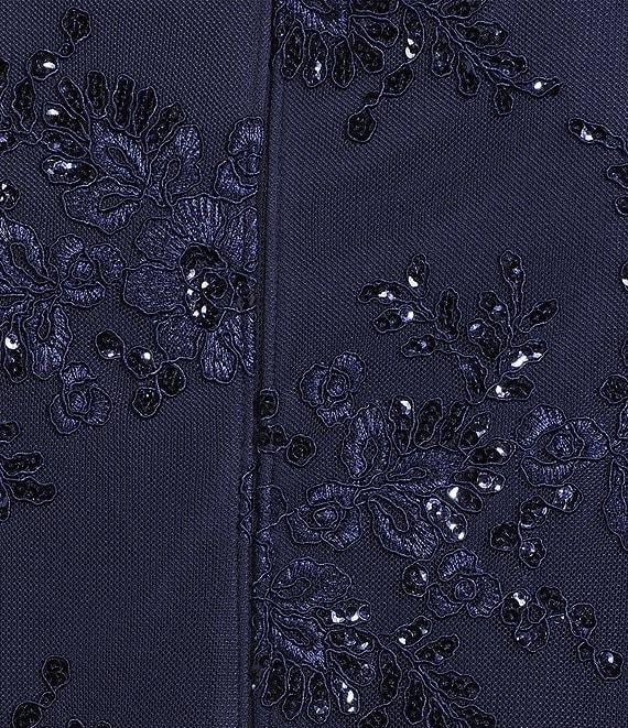 Alex Evenings Plus Size Stretch Tulle Chiffon Jacket Dress Product Image