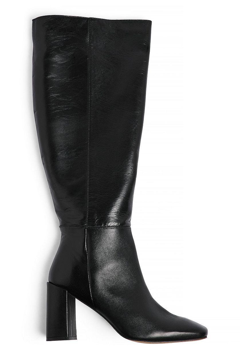 Leather Knee High Boots Product Image