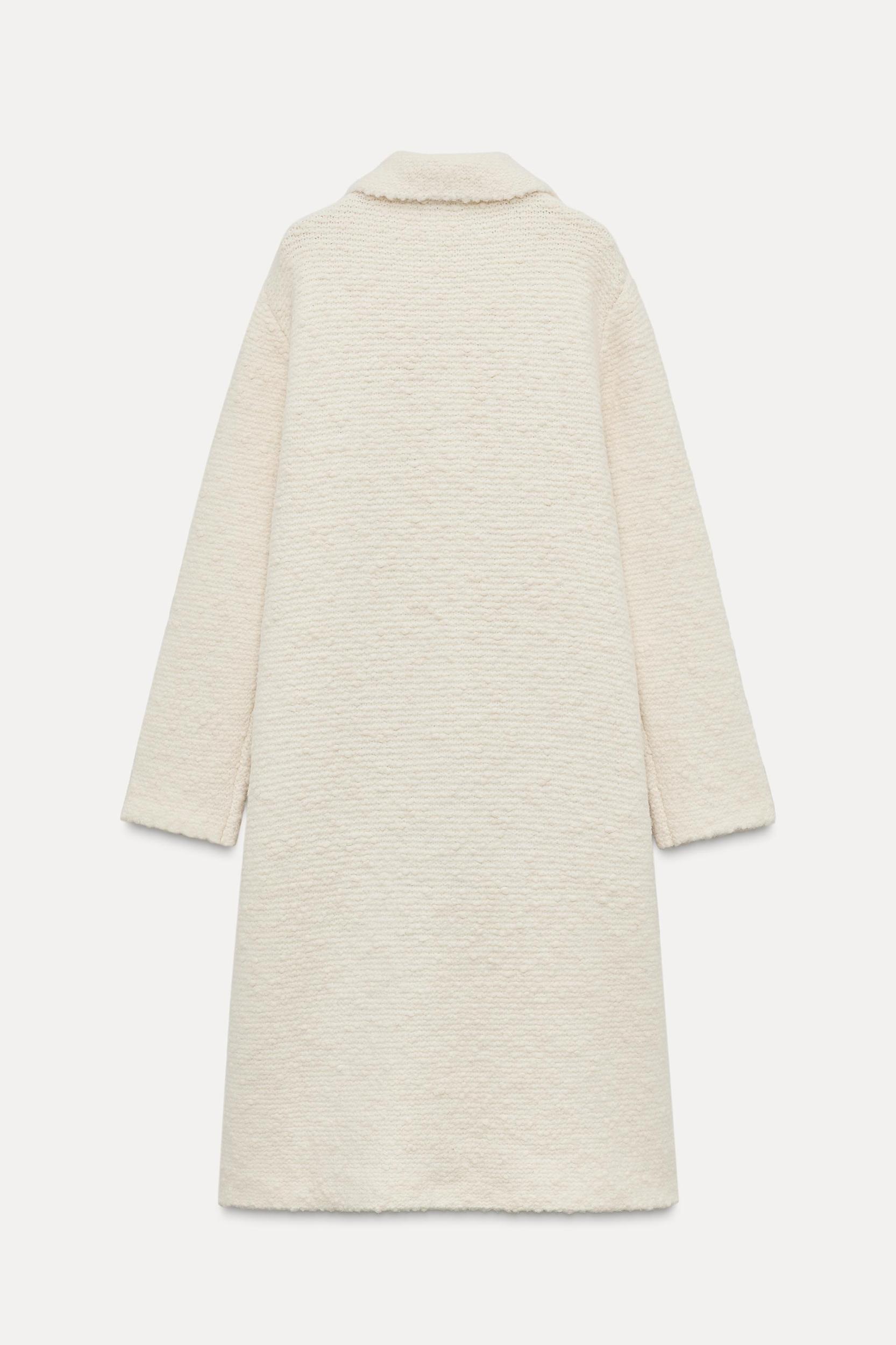 WOOL BLEND KNIT COAT Product Image
