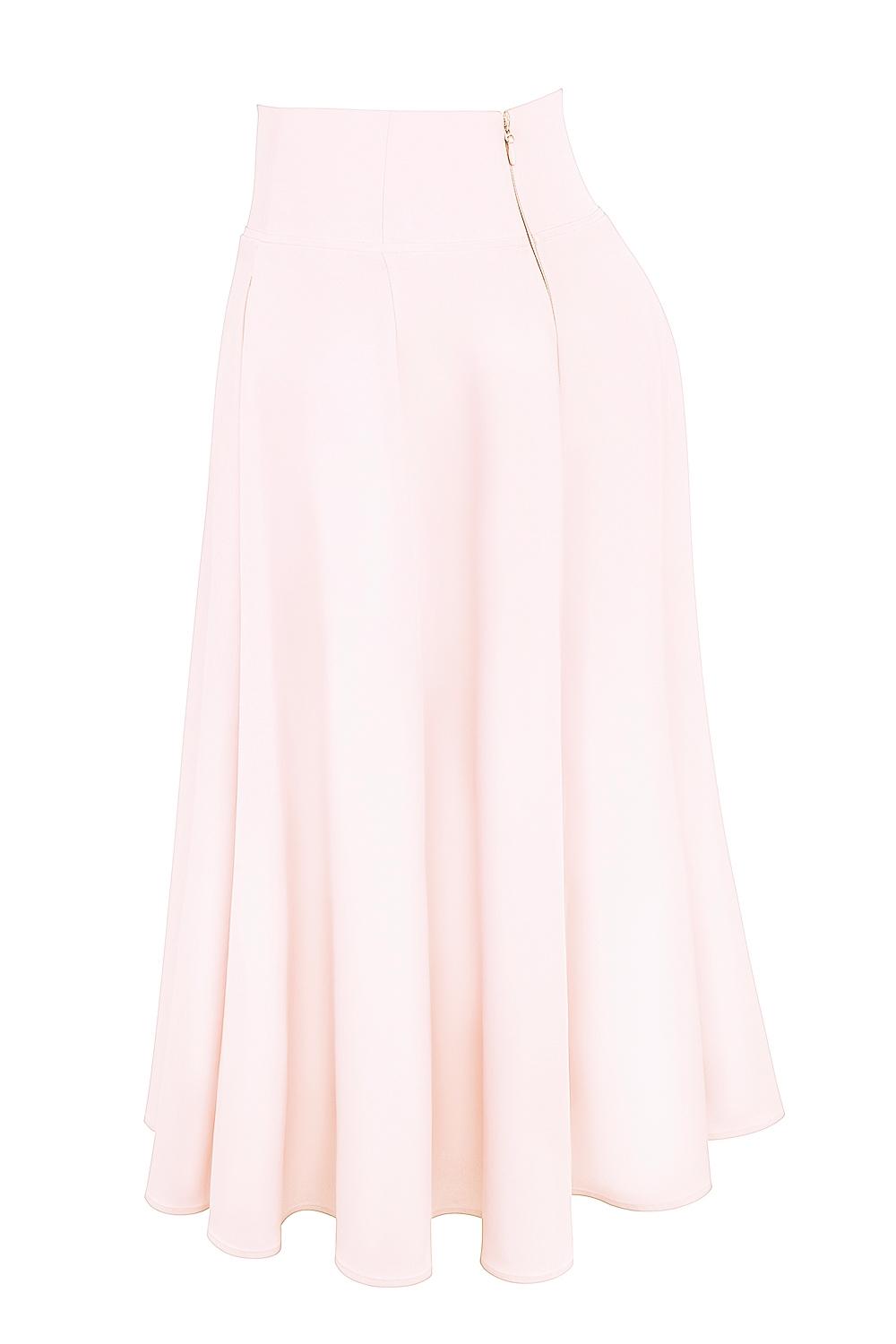 Rita  ballerina pink a-line midi skirt Product Image