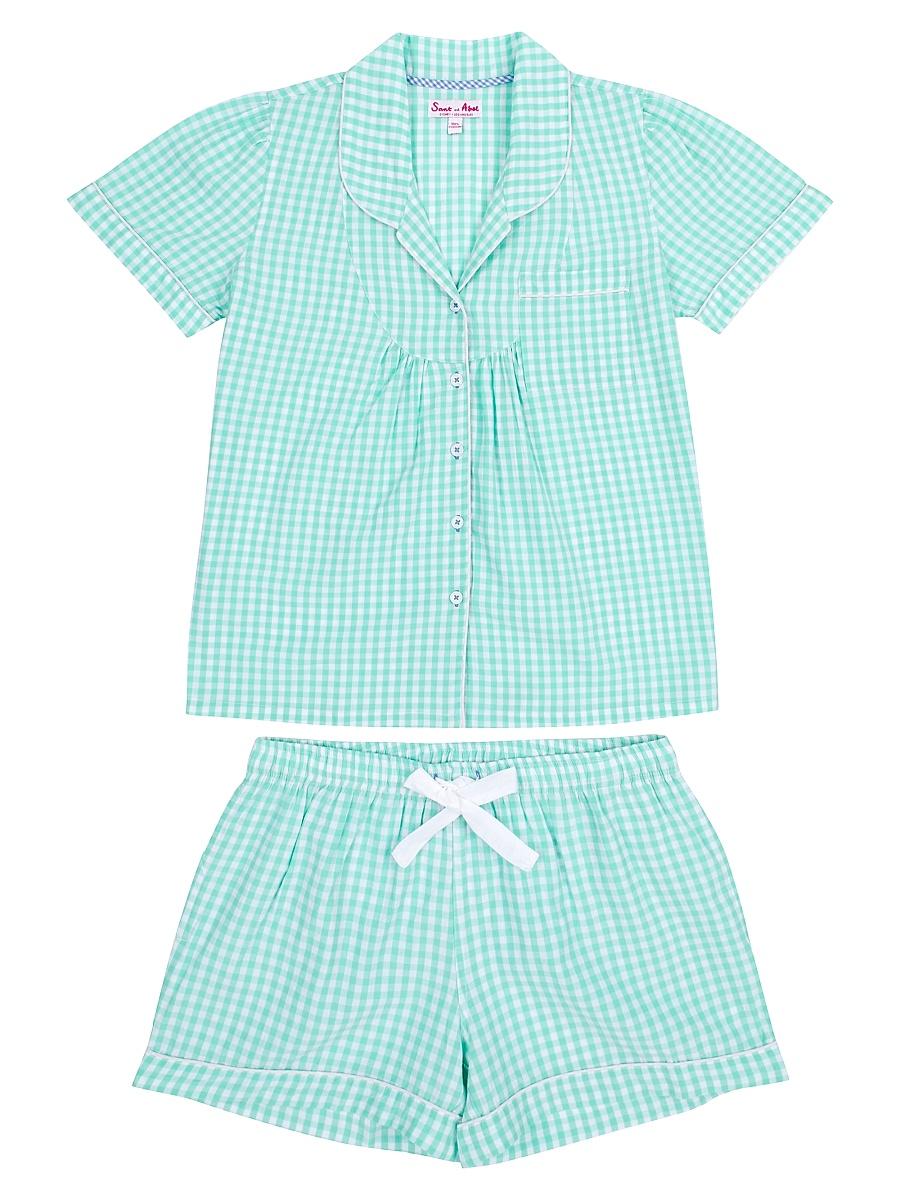 Womens Hepburn Gingham Short Pajama Set Product Image