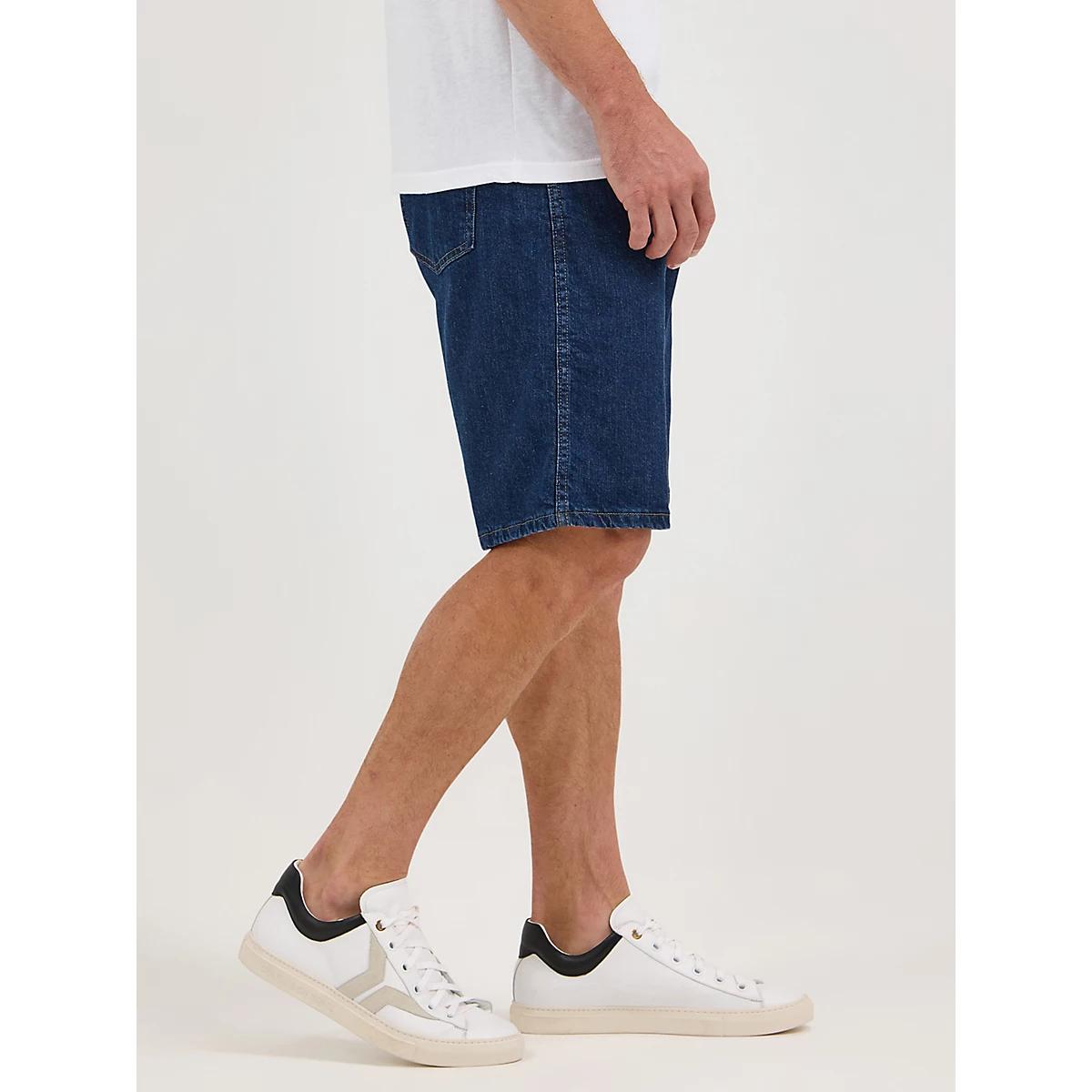 Men's Wrangler® Five Star Premium 5-pocket Relaxed Denim Short in Medium Stone Product Image