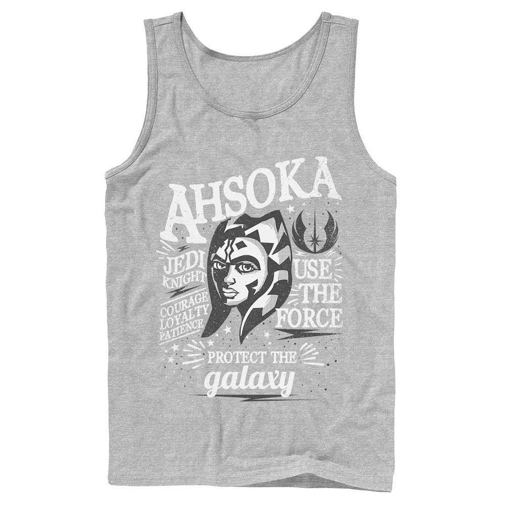 Men's Star Wars Ahsoka Head Shot Quote Collage Tank Top,  Product Image