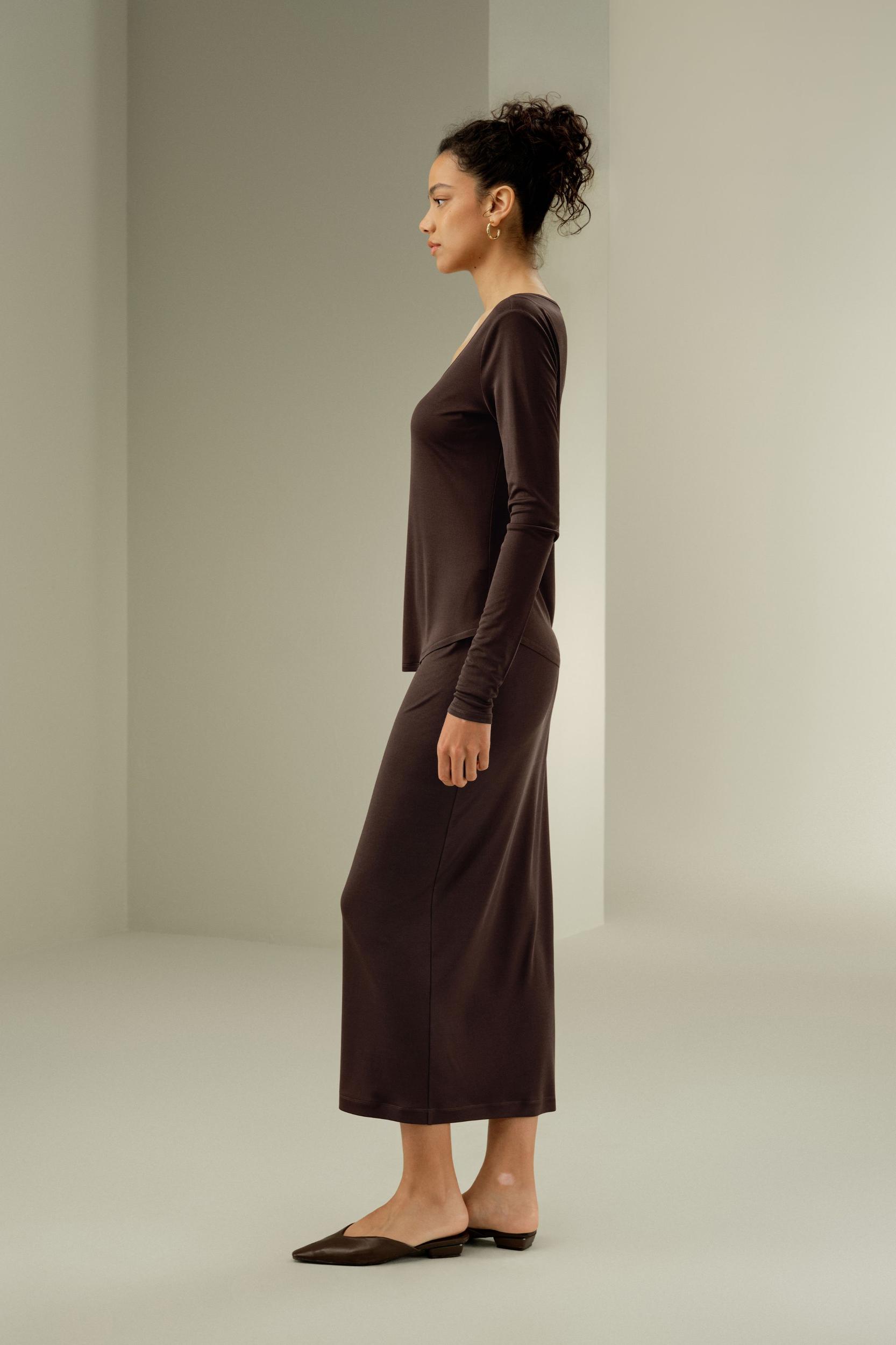 LILYSILK Womens Silk Tops | Lily White Washable Silk | Natural Flow Long Sleeve Tops L Product Image