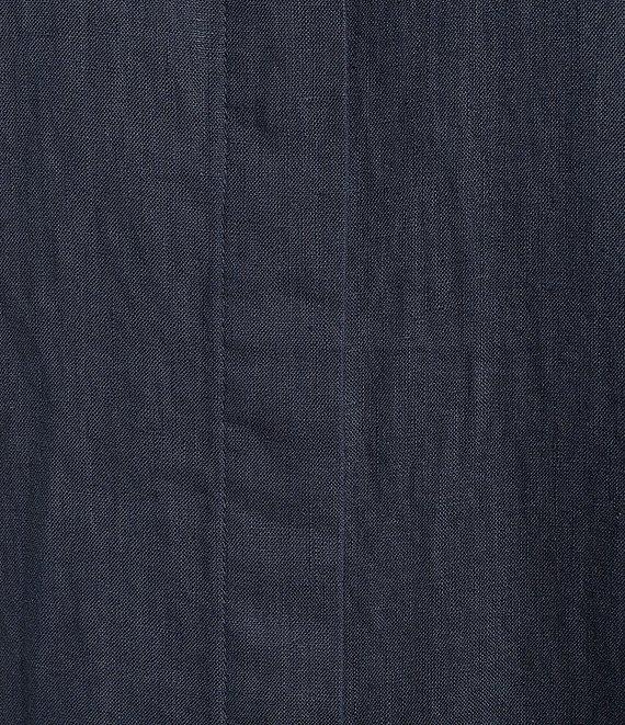 J.McLaughlin Orla Stretch Cotton Point Collar Long Sleeve Belted Midi Shirt Dress Product Image