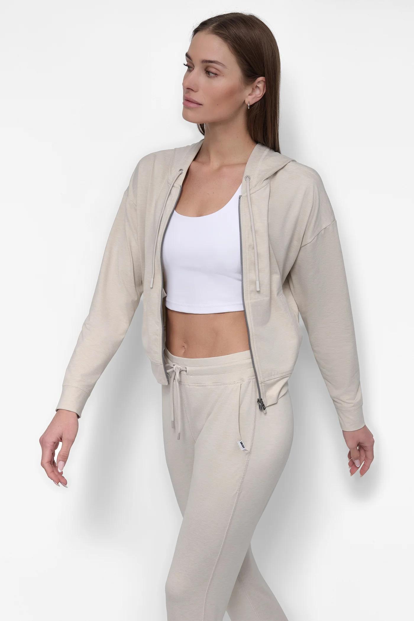 CROPPED SPACE-DYED HOODIE Product Image