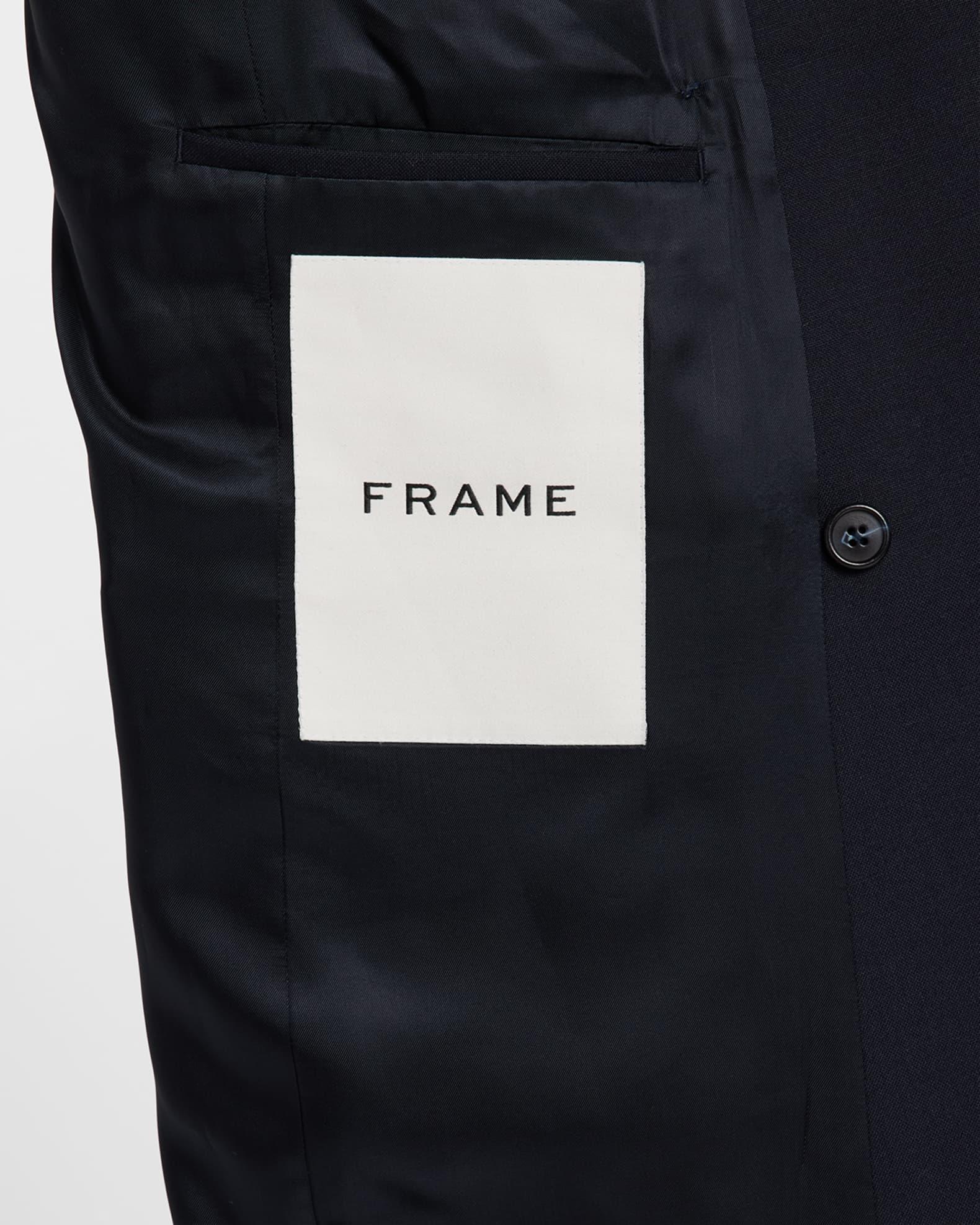 Men's Double-Breasted Wool Blazer Jacket Product Image