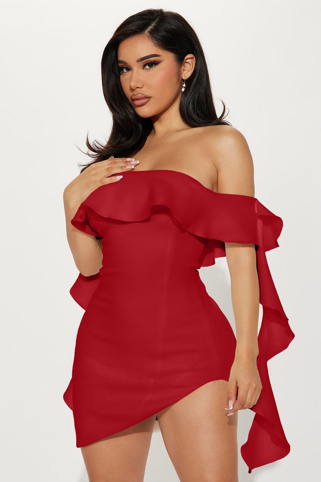 Carolina Mini Dress - Red Female Product Image