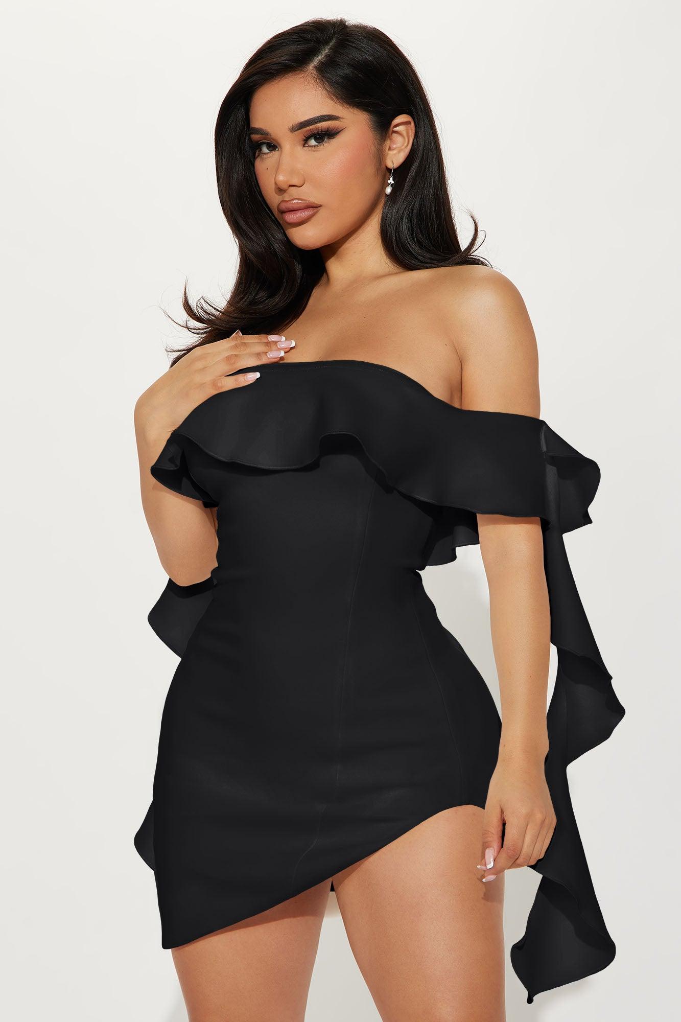 Carolina Mini Dress - Black Female Product Image
