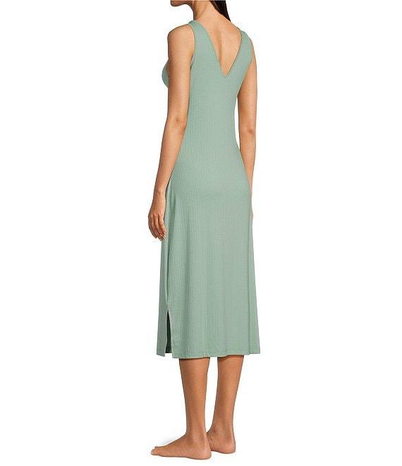 N by Natori Soothe Sleeveless V-Neck Ribbed Knit Lounge Dress Product Image