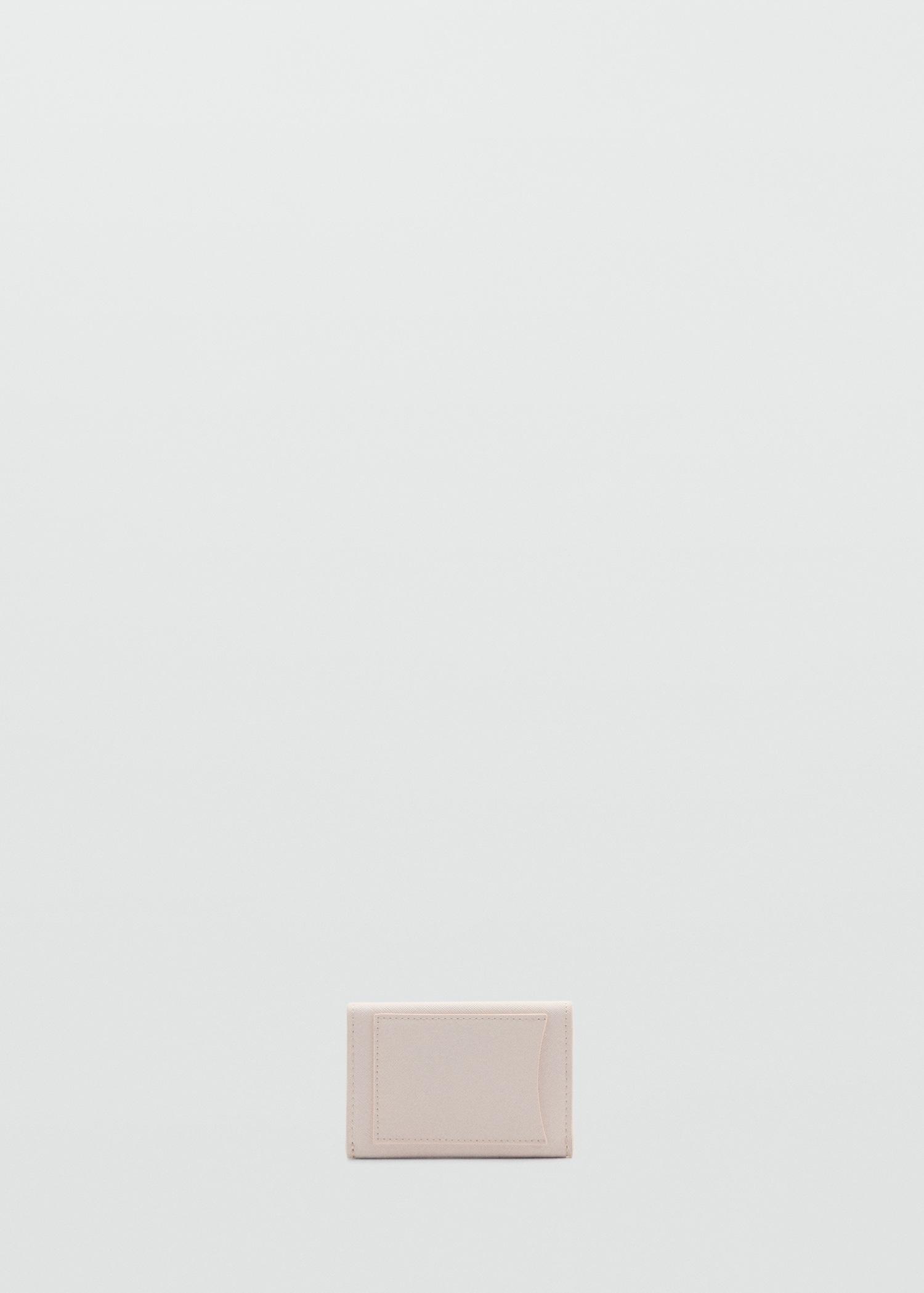 Saffiano-effect cardholder - Women | MANGO USA Product Image