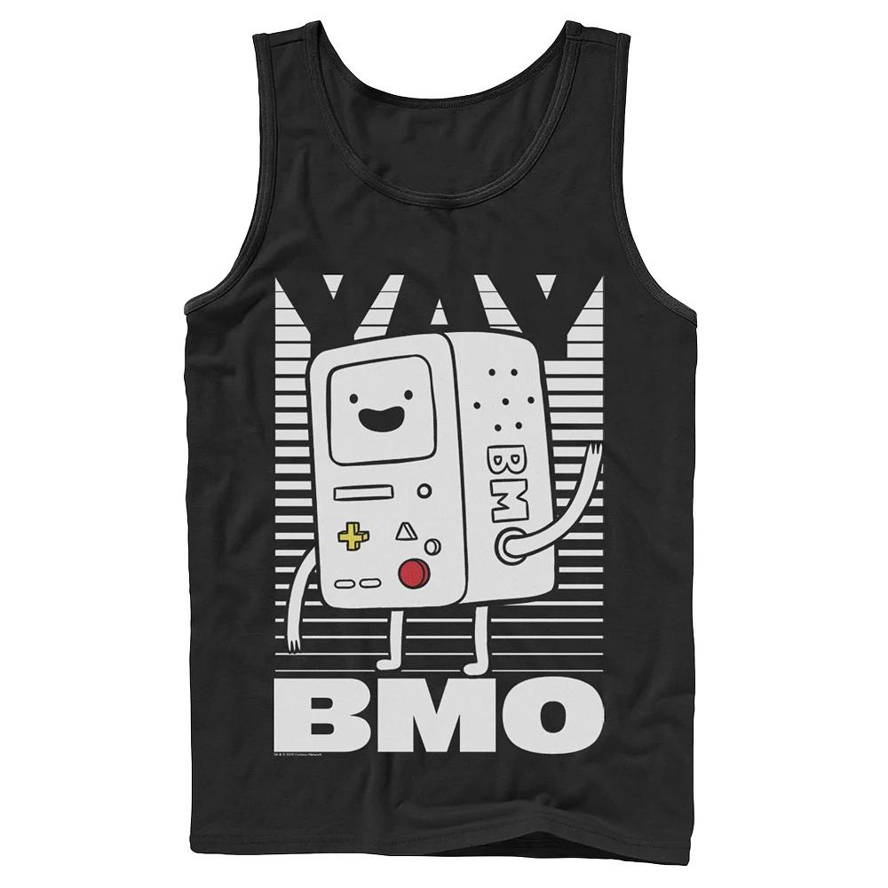 Men's Cartoon Network Adventure Time BMO Wave Halftone Fade Tank Top,  Product Image